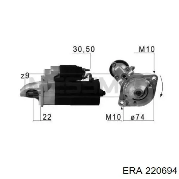 Стартер 220694 ERA