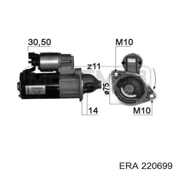 Стартер 220699 ERA