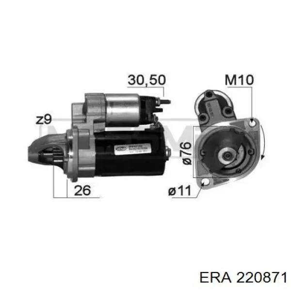 220871 ERA motor de arranco