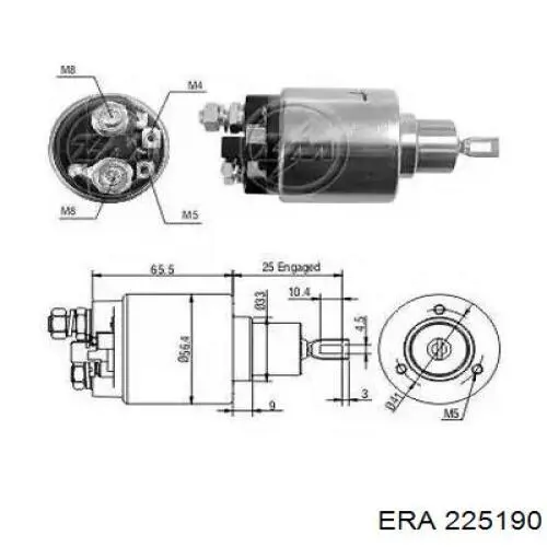 225190 ERA Привод стартера