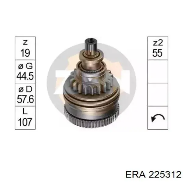 225312 ERA roda-livre do motor de arranco