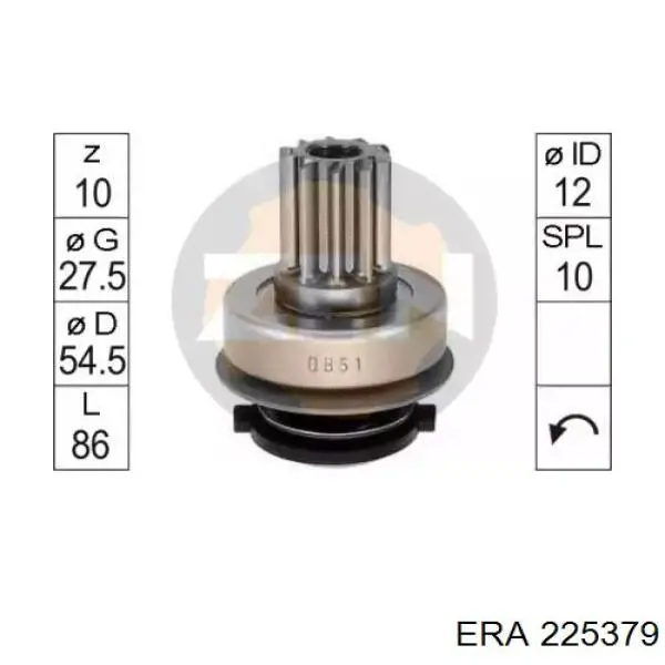 Бендикс стартера 225379 ERA