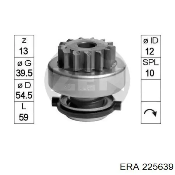 Бендикс стартера 225639 ERA