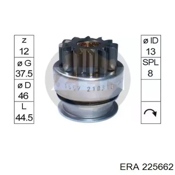 Бендикс стартера 225662 ERA