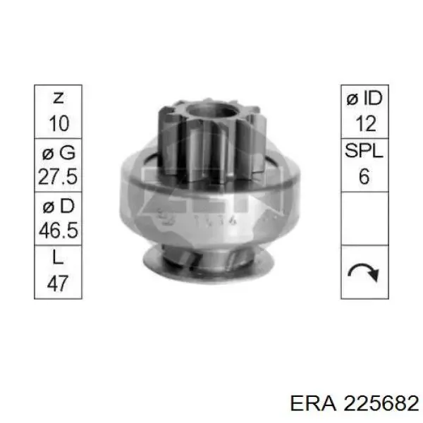 Бендикс стартера 225682 ERA