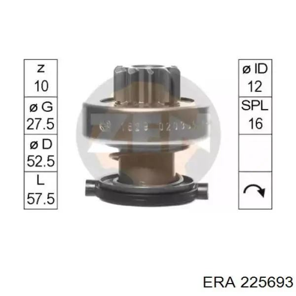 Бендикс стартера 225693 ERA