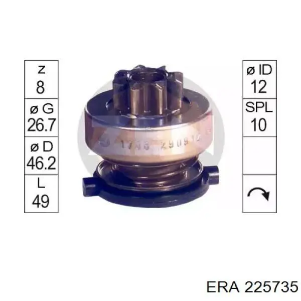 Бендикс стартера 225735 ERA