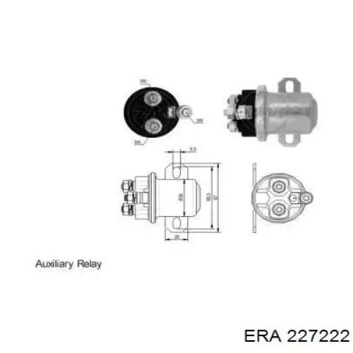 Реле втягивающее стартера MERCEDES 0011529910