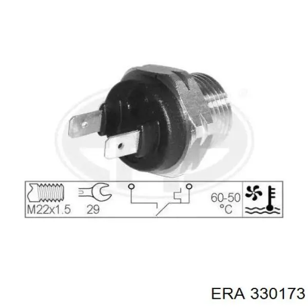 Датчик включения вентилятора радиатора 330173 ERA