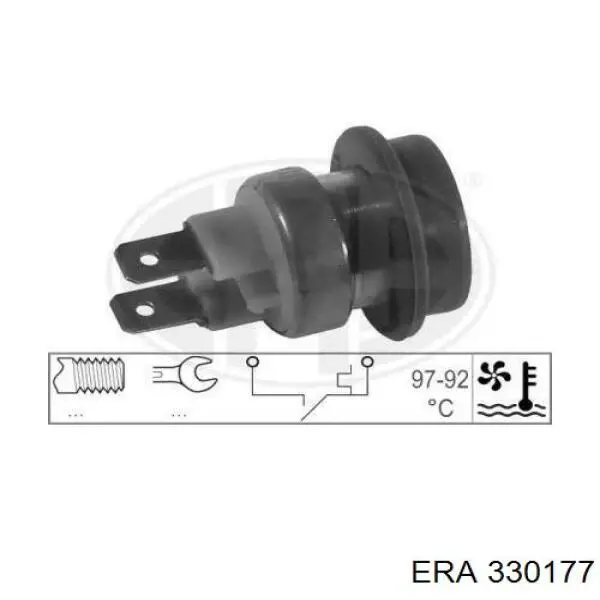 Датчик включения вентилятора радиатора 330177 ERA