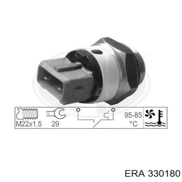 Датчик включения вентилятора радиатора 330180 ERA