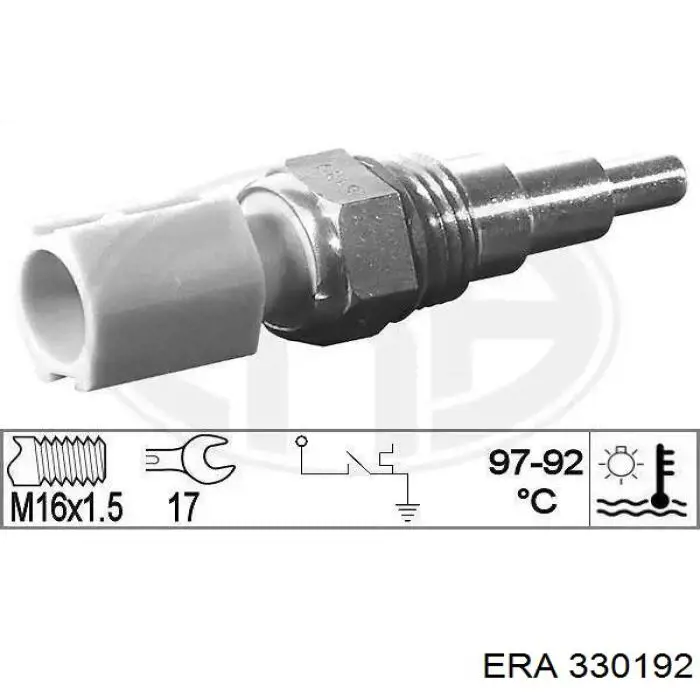 Датчик включения вентилятора радиатора 330192 ERA