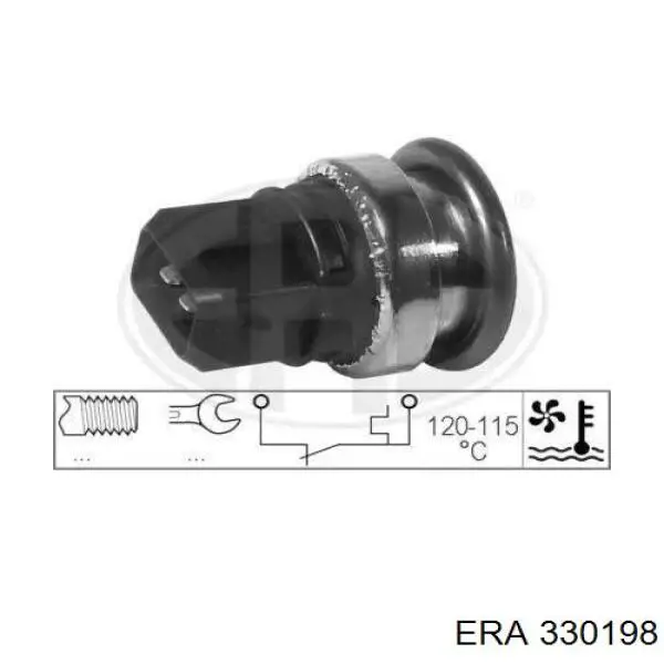 Датчик включения вентилятора радиатора 330198 ERA
