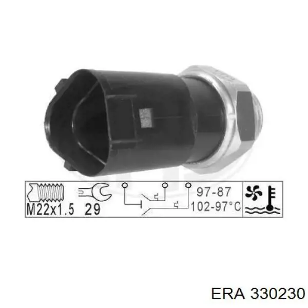 Датчик температуры радиатора ERA 330230 цена, от 6.78 USD