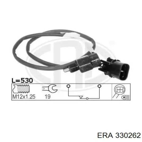 Датчик включения фонарей заднего хода 330262 ERA