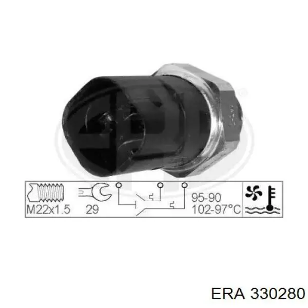 Датчик вентилятора радиатора ERA 330280