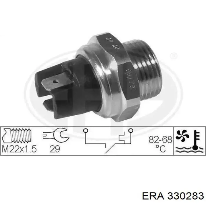 Датчик температуры радиатора ERA 330283 цена, от 8.18 USD