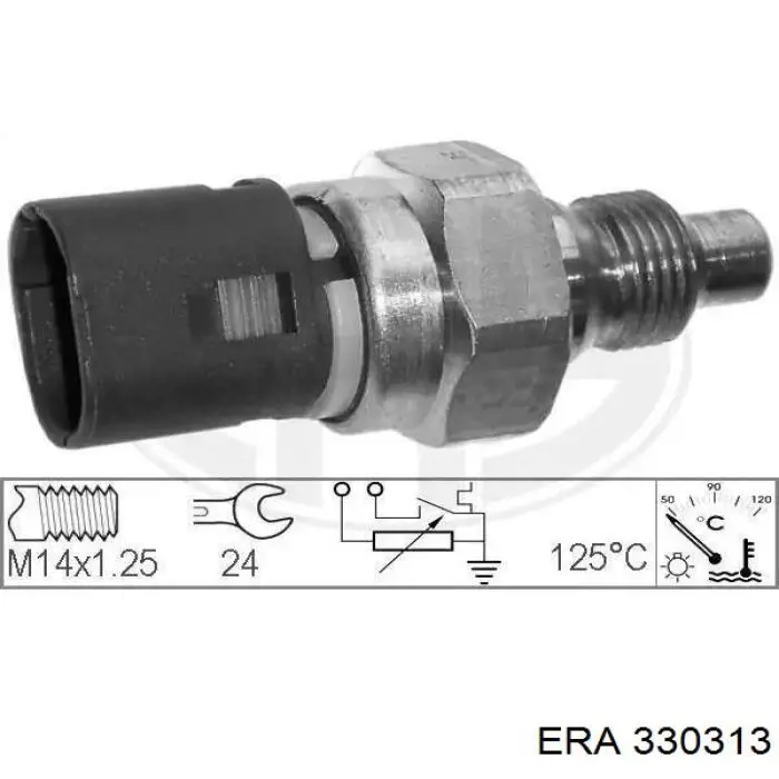 Датчик температуры охлаждающей жидкости 330313 ERA