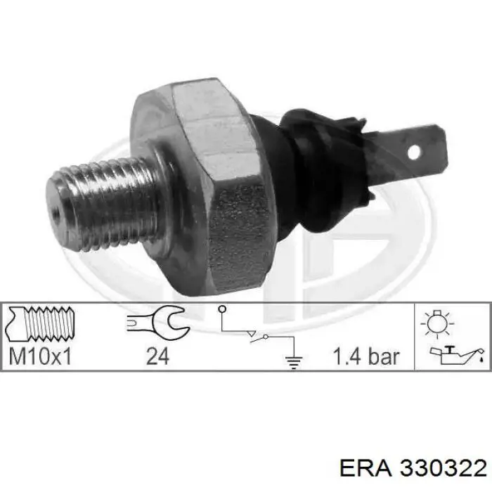 Манометры (указатель давления масла) ERA 330322 цена, от 3.07 USD