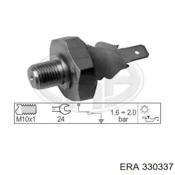 Манометры (указатель давления масла) ERA 330337 цена, от 3.30 USD
