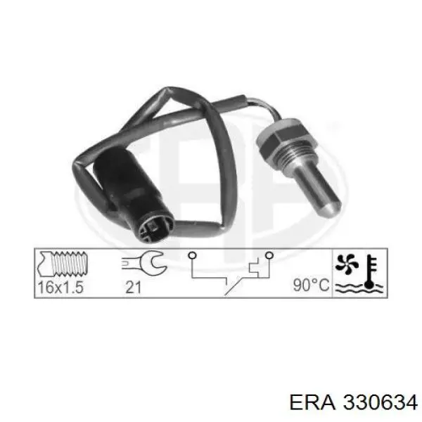 Датчик включения вентилятора радиатора 330634 ERA