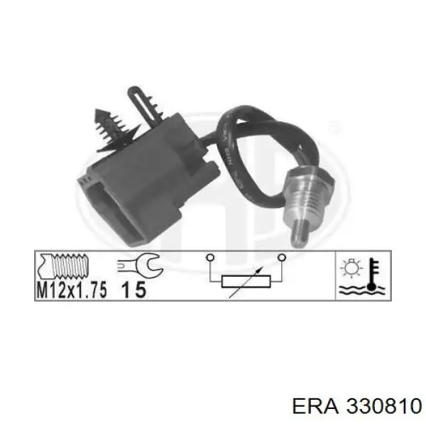Датчик температуры охлаждающей жидкости 330810 ERA