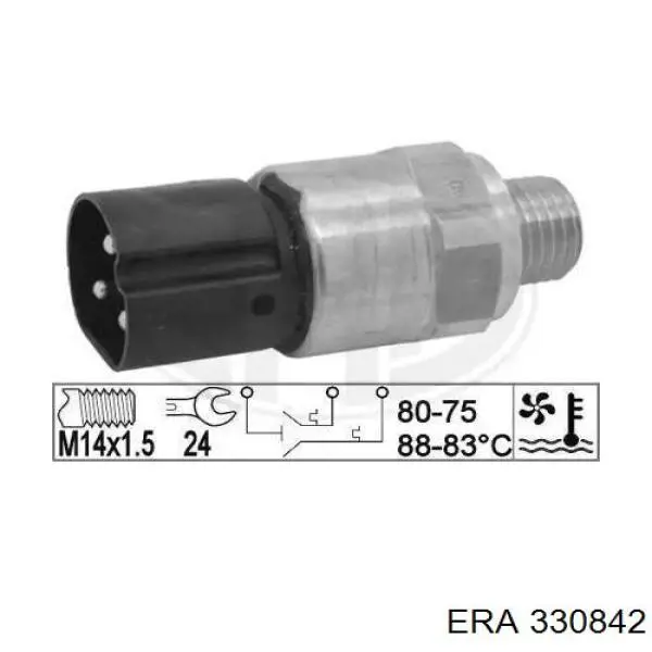 Датчик включения вентилятора радиатора 330842 ERA