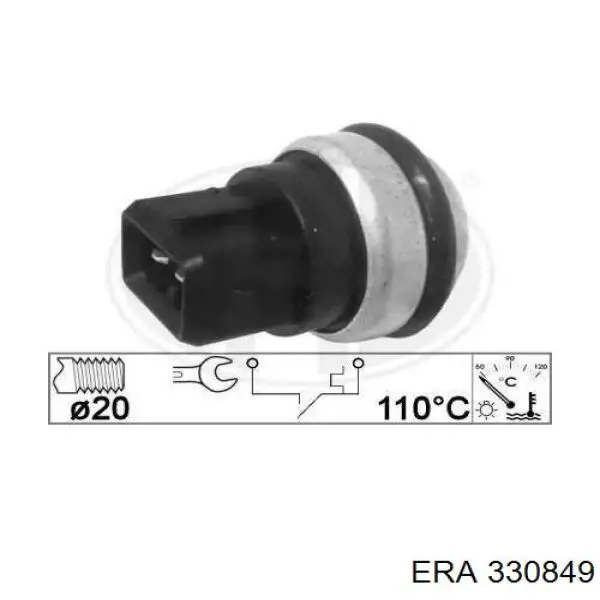 Датчик включения вентилятора радиатора 330849 ERA