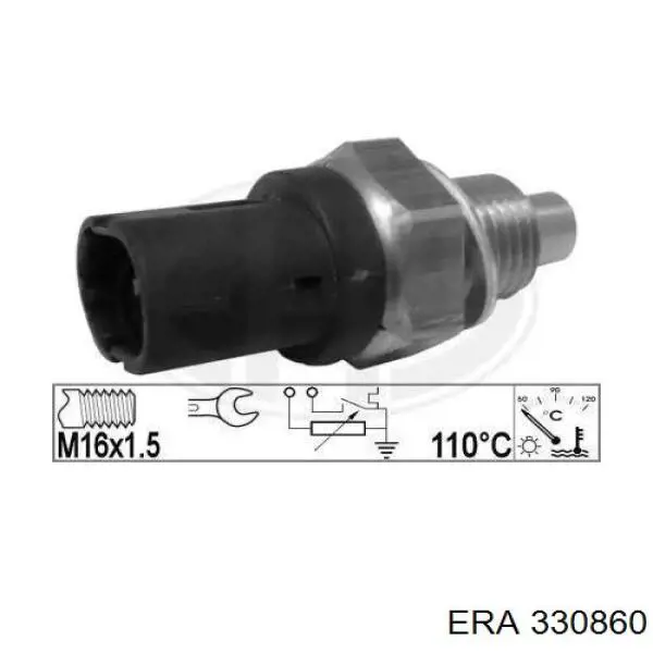 Датчик температуры охлаждающей жидкости 330860 ERA