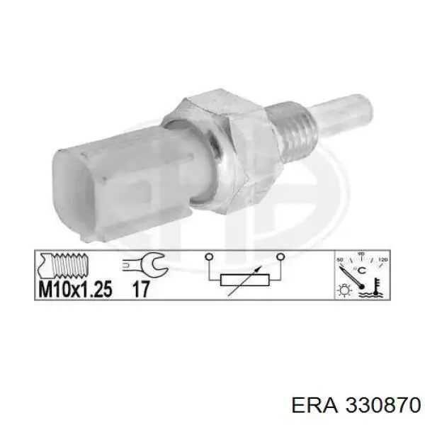 330870 ERA sensor de temperatura do fluido de esfriamento