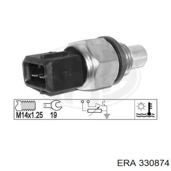 Датчик температуры охлаждающей жидкости 330874 ERA