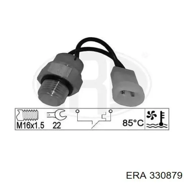 Датчик включения вентилятора радиатора 330879 ERA
