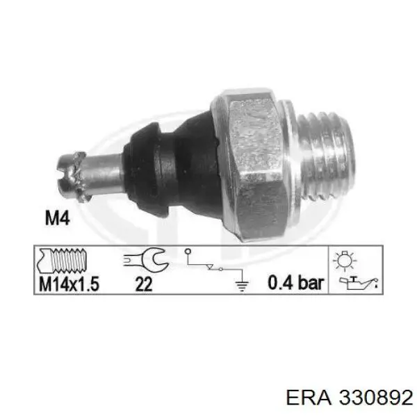Датчик давления масла 330892 ERA