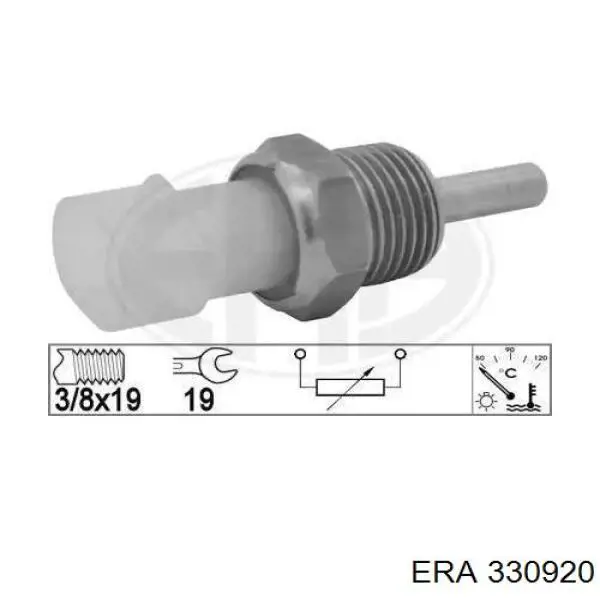 330920 ERA sensor de temperatura do fluido de esfriamento