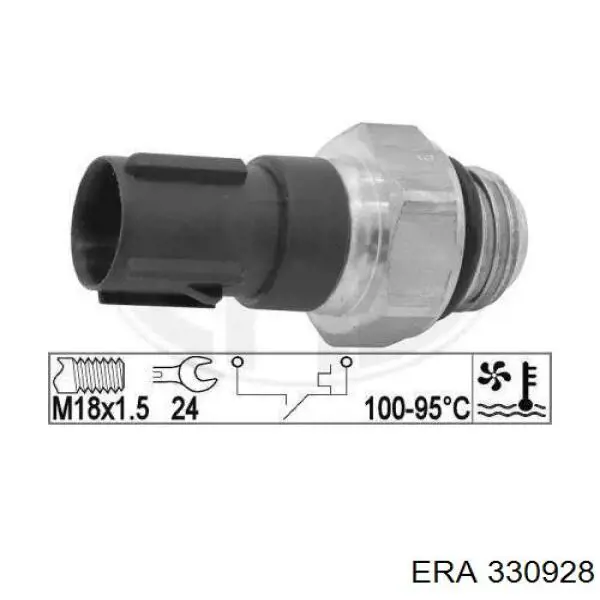 Датчик включения вентилятора радиатора 330928 ERA