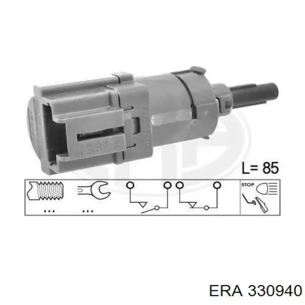 Датчик включения стопсигнала 330940 ERA