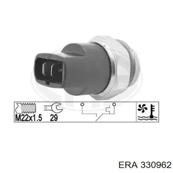 Датчик включения вентилятора радиатора 330962 ERA