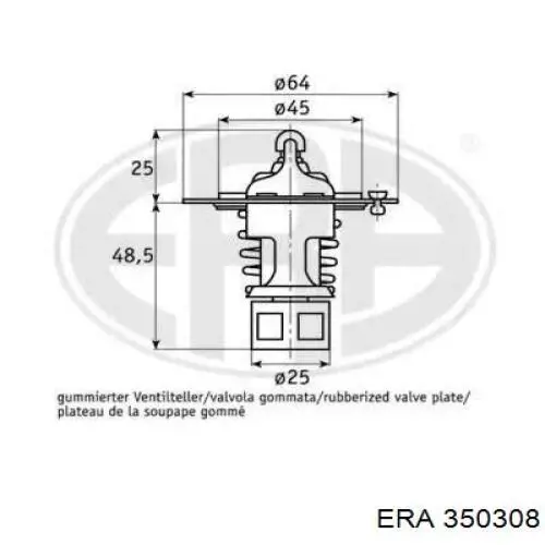 Термостат в корпусе ERA 350308 цена, от 10.44 USD