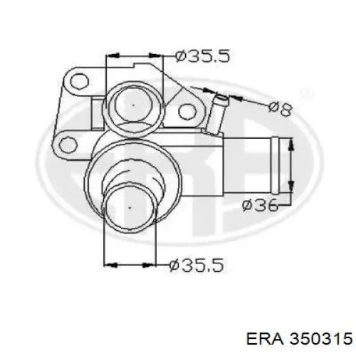 350315 ERA Авто термостат