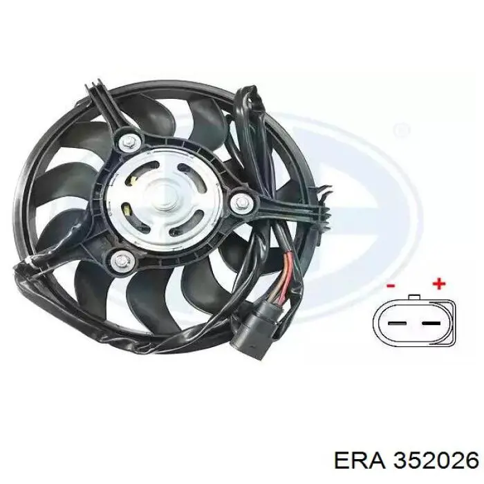 352026 ERA ventilador elétrico de esfriamento montado (motor + roda de aletas)