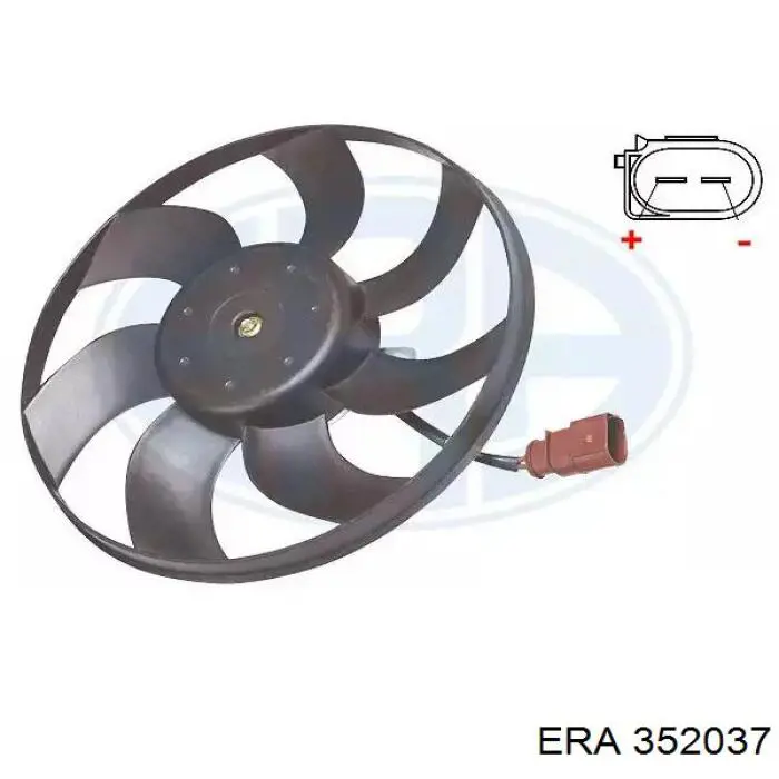 352037 ERA электровентилятор охлаждения в сборе (мотор+крыльчатка правый)
