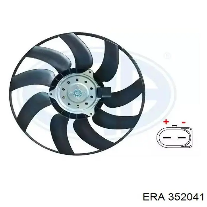 352041 ERA электровентилятор охлаждения в сборе (мотор+крыльчатка левый)