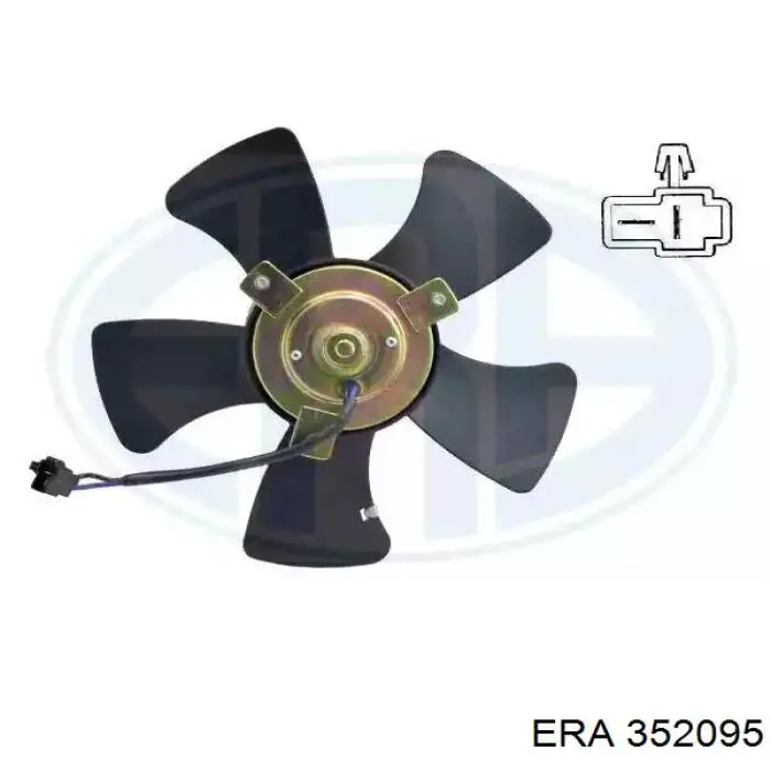 352095 ERA электровентилятор охлаждения в сборе (мотор+крыльчатка)