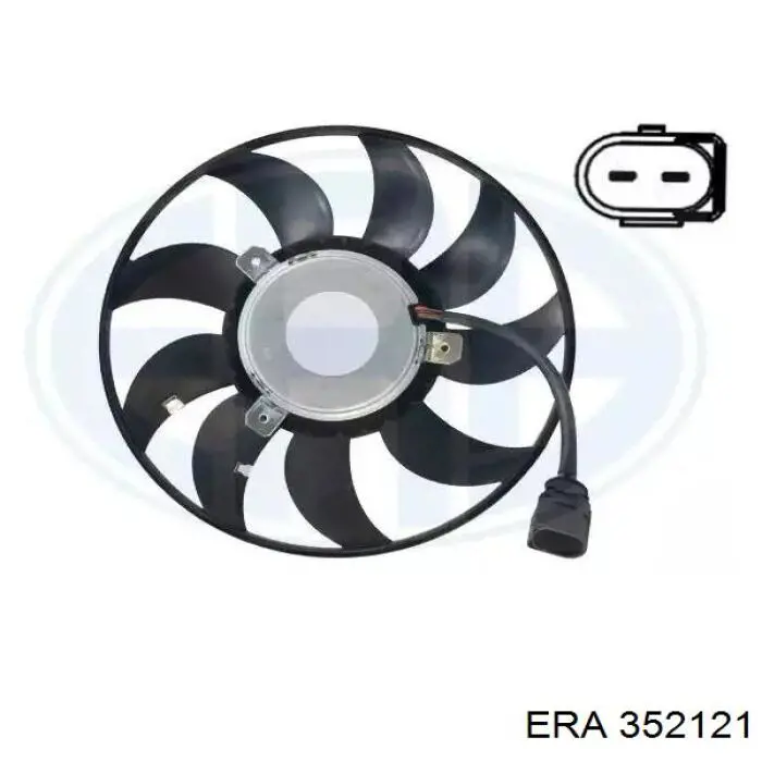 Электровентилятор охлаждения в сборе (мотор+крыльчатка) правый ERA 352121 цена, от 34.84 USD