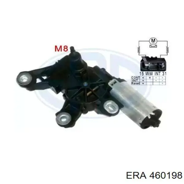 Мотор стеклоочистителя заднего стекла 460198 ERA