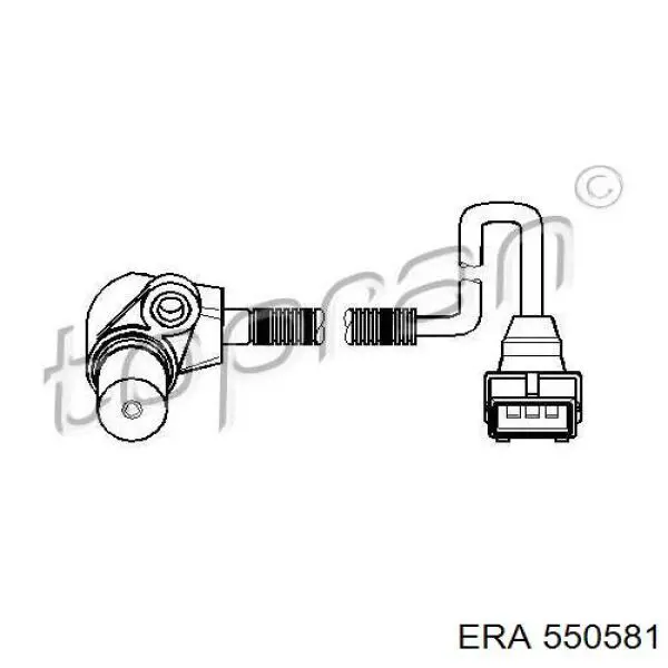 Датчик положения коленчатого вала ERA 550581 цена, от 23.38 USD