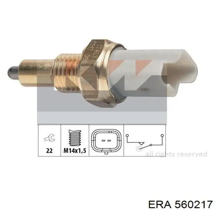 Датчик АБС (ABS) задний 560217 ERA