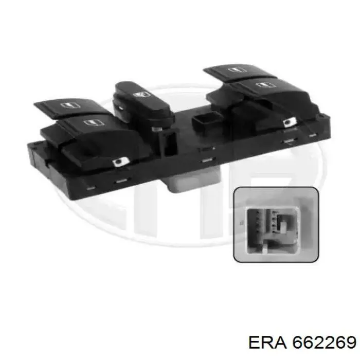 Кнопочный блок управления стеклоподъемником передний левый ERA 662269