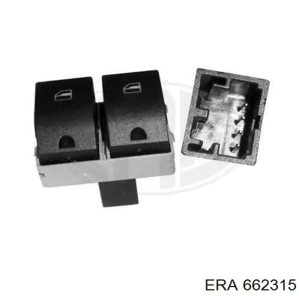 Кнопочный блок управления стеклоподъемником передний левый ERA 662315