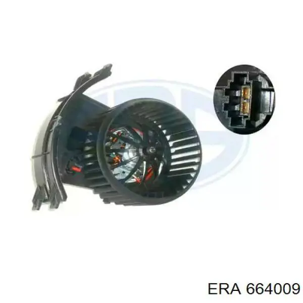 Motor eléctrico, ventilador habitáculo 664009 ERA